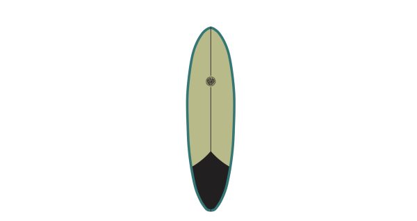 SLD Single Fin - Green Olive