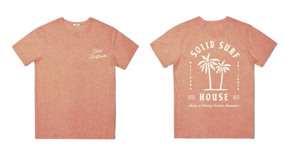 Solid Address Tee - Coral Haze