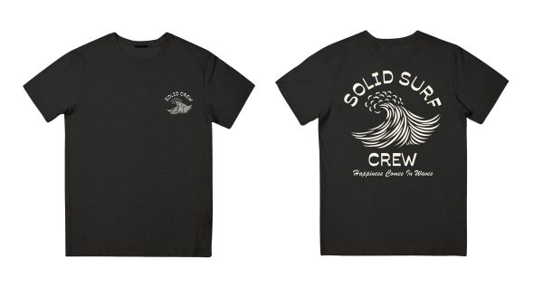 Solid Crew Tee - Jet Black