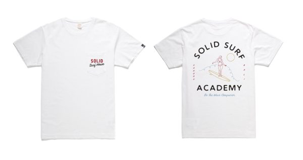 Solid Surf Academy Tee - White