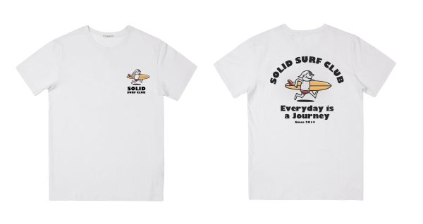 Solid Surf Club Tee - White