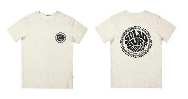 Solid Surf House Logo Tee - Antique White