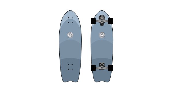 Solid Surf Skate - Blue