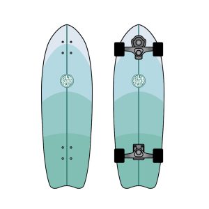 Solid Surf Skate - Green