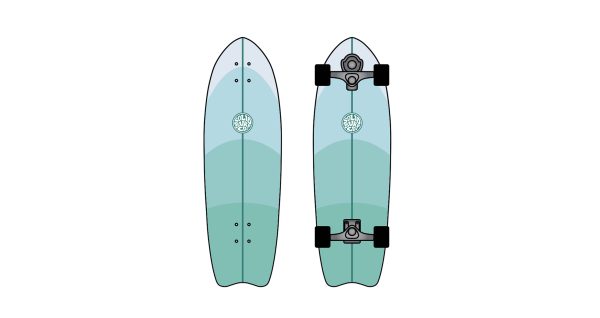 Solid Surf Skate - Green