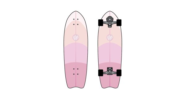 Solid Surf Skate - Pink