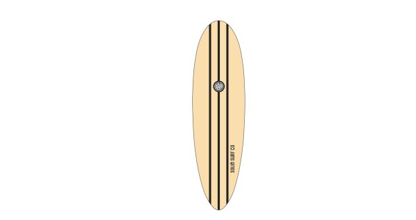 Surfboards Beluga Mini Mal - Navajo White 7'6